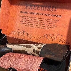 Freebird Brown and Tan Boots - Charlie jungle